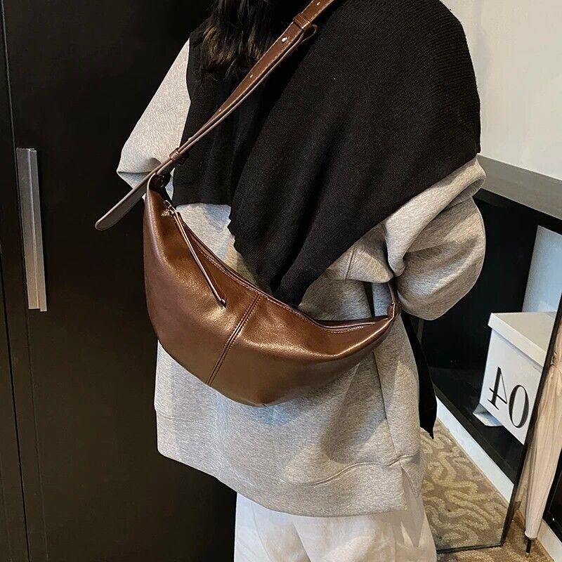 Large Leather Crescent Bags Women Zipper Adjustable Strap Purses 57_30b37c04-f17d-42e9-8c3d-b056a5195124 STYLEINGER