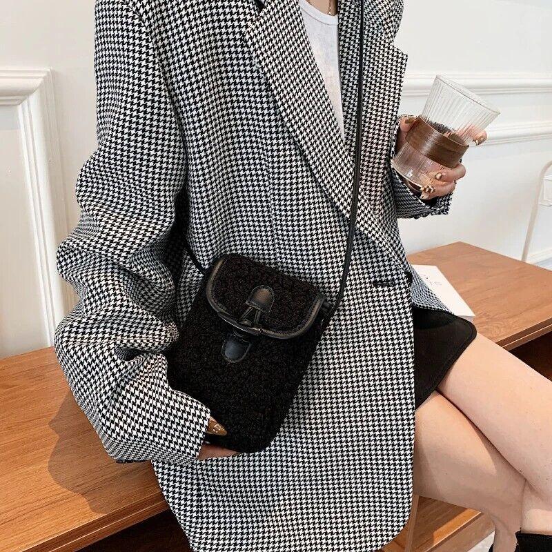 Mini Soft Lamb Down Fabric Plush Women's Toggle Flap Crossbody Phone Purses 57_314ced48-7e4f-4563-976d-4569192117ad STYLEINGER