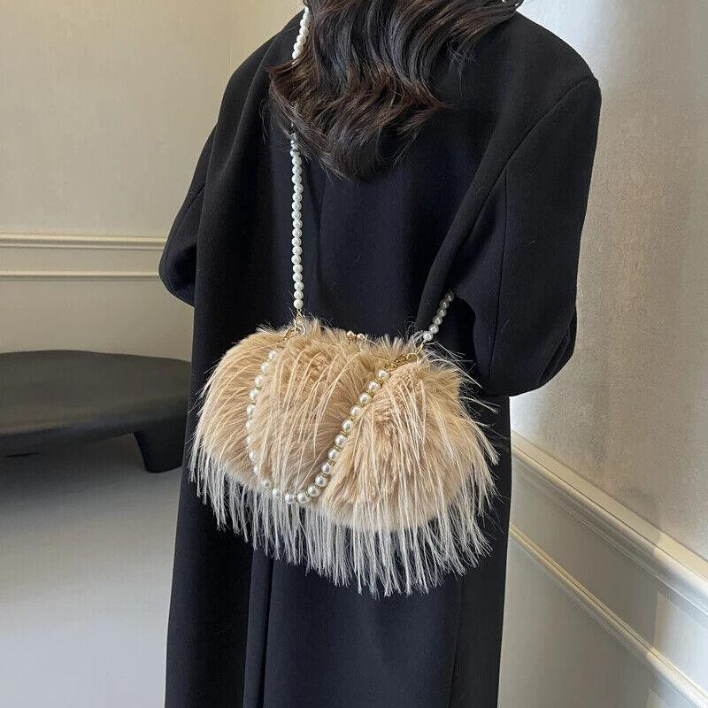 Faux Fur Crossbody Women's Small Kiss Lock Clutch Pearl Strap Tassel Purses 57_33fa8fba-15de-4ed2-976f-34fa59236e61 STYLEINGER