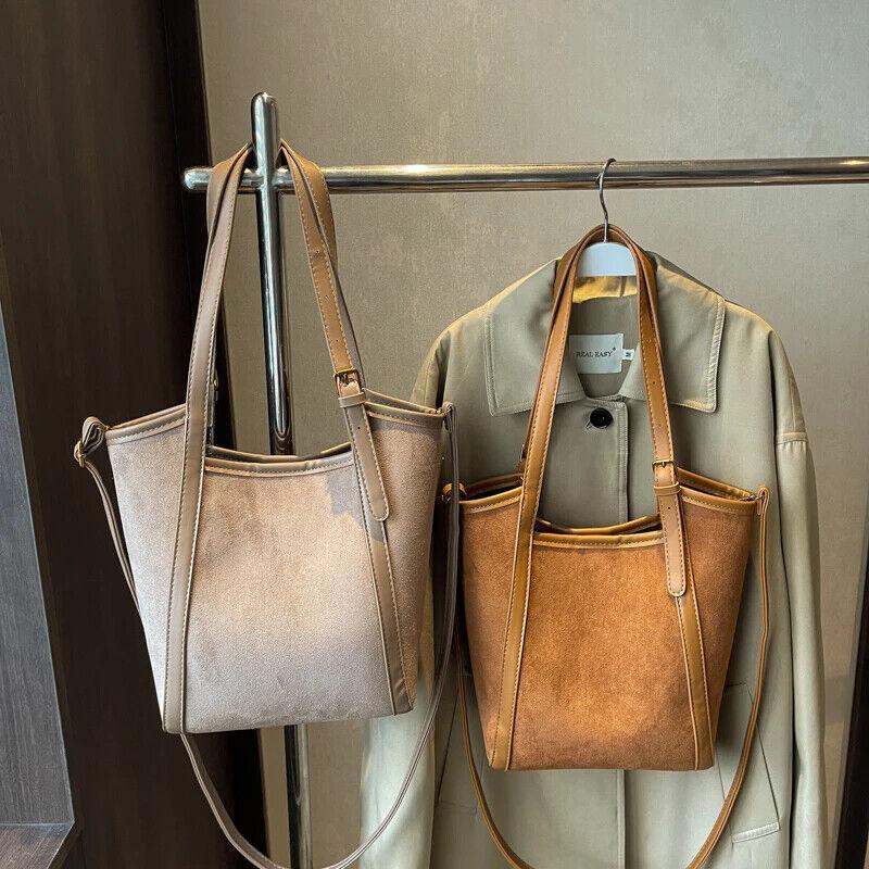 Large Bucket Bags Suede Leather Handbags 2 in 1 Mini Zip Snap Women's Purses 57_36d86675-b87d-4112-a0d5-31425bca68b5 STYLEINGER