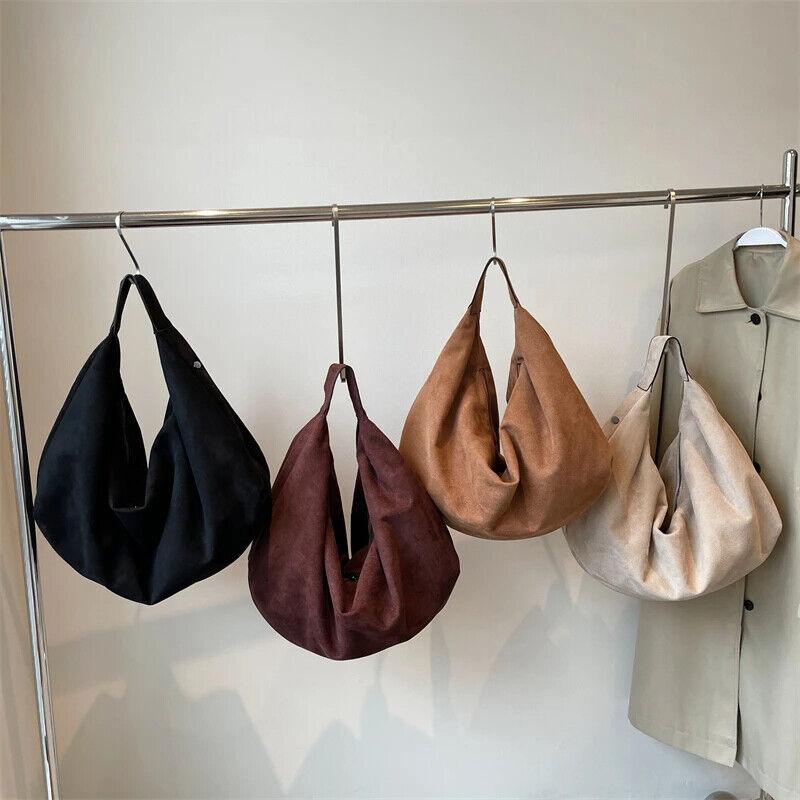 Nubuck Leather Hobo Bags Women's Zipper Folding Short Handle Handbags Purses 57_3d0eb281-21a9-4cfe-a619-e5f82e6d25eb STYLEINGER