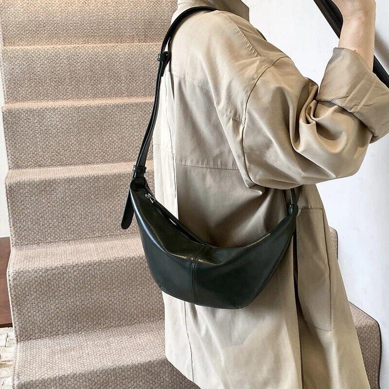 Large Leather Crescent Bags Women Zipper Adjustable Strap Purses 57_409f95cd-fd71-40e5-a173-74ac570dbed7 STYLEINGER