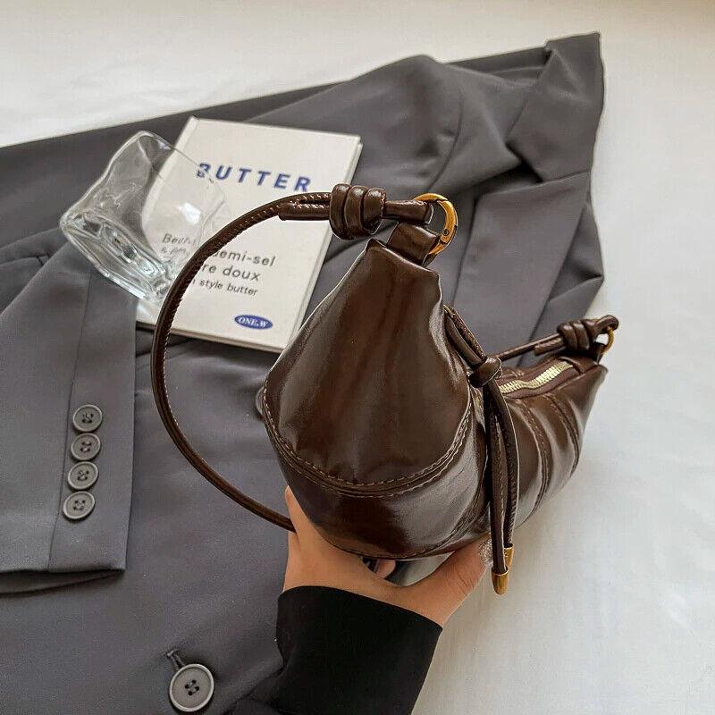 Small Hobo Bags Glazed Soft Leather Crescent Zipper Small Zip Women's Purses 57_4671f397-da6e-40a5-8cb3-95be89619cff STYLEINGER