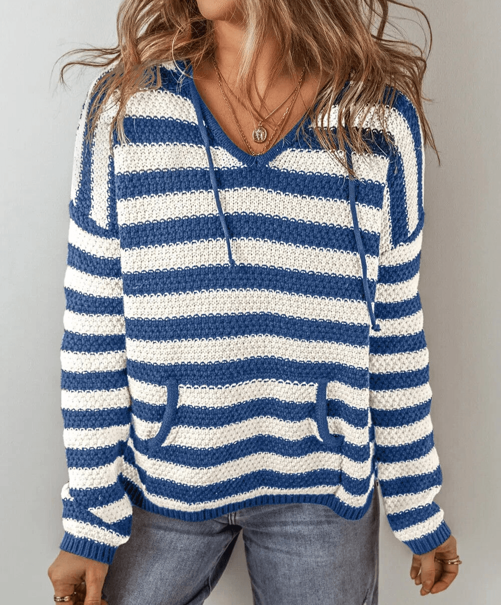 Women's Striped Cotton Blend Knit Sweater Long Sleeve Hooded Knitwear 57_4b8463a9-7c8b-4170-982d-007f9a6eacbc STYLEINGER