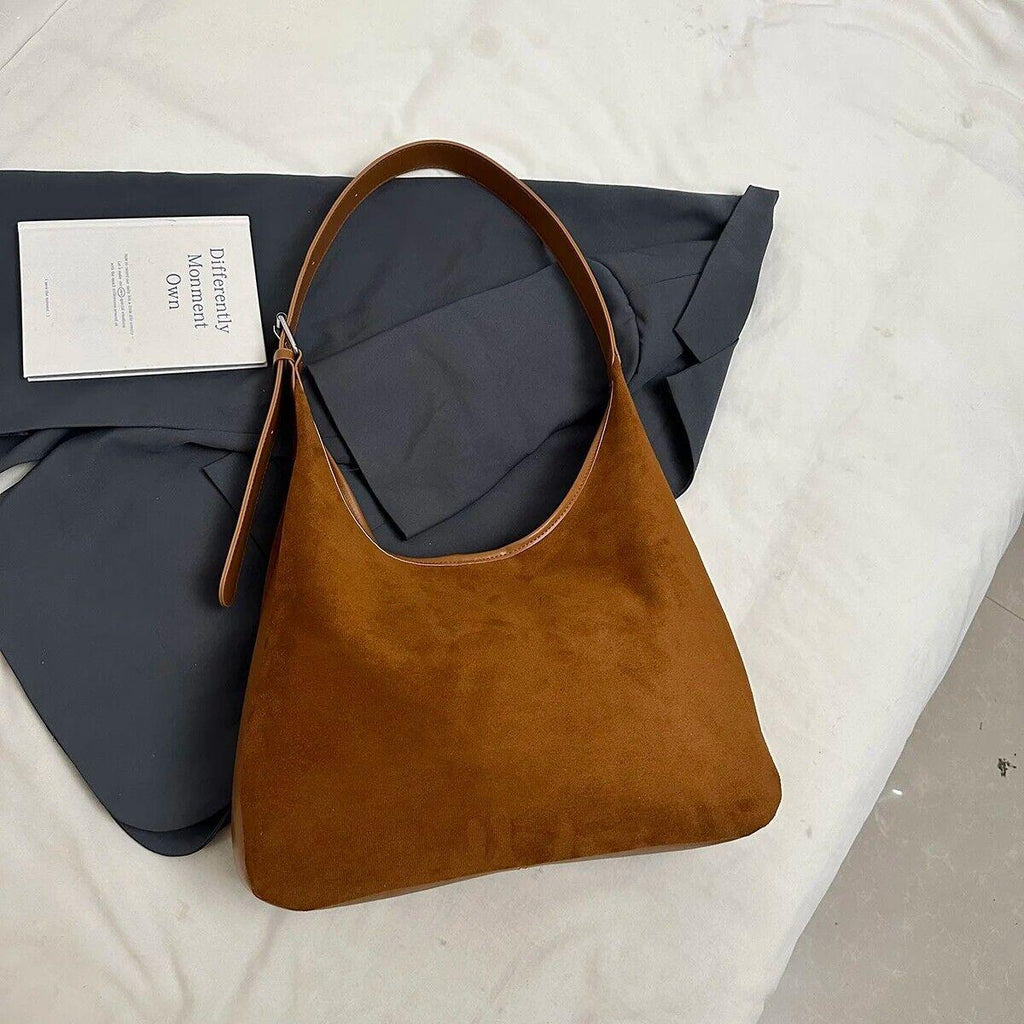 Large Faux Suede Soft Handbags Women's Adjustable Shoulder Strap Snap Handbags 57_4b9aa186-623e-47fd-bdd8-ebc0b105111a STYLEINGER