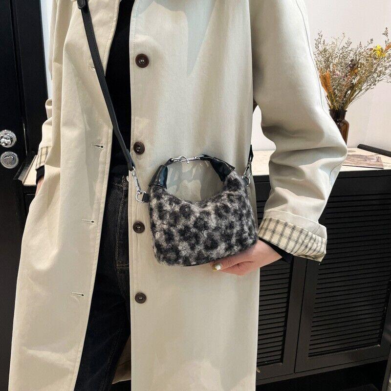 Mini Plaid Handbag Fuzzy Polyester Lock Handle Zipper Crossbody 57_5346788a-b564-4e90-b14d-287de810d133 STYLEINGER
