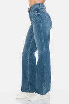 Judy Blue Straight Jeans Women Tummy Control Cut Raw Hem Denim Comfort Pants 57_58425955-ba76-4c41-bec0-70269924b051 Trendsi