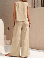 Outfit Set 2 Pcs Women's Round Neck Sleeveless Top and Wide Leg Pants Set 57_5a474da7-67ad-461d-a227-ec4d4f0a090b STYLEINGER