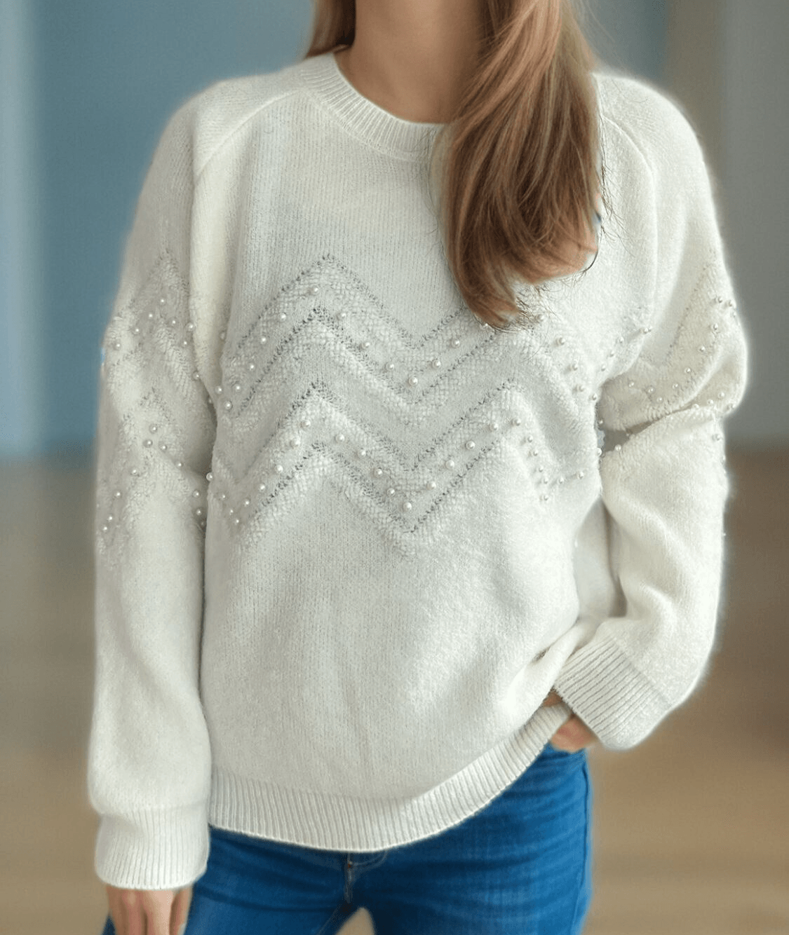 Women Pearl Beaded Sweater Geometric Pattern Round Neck Long Sleeve One Size 57_5cea7afa-32e0-4203-a909-88392a0dcf66 STYLEINGER