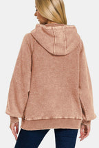 Zenana Hoodie Rusty Pink Kangaroo Pocketed Hooded Cotton Long Sleeve Sweatshirt 57_5f303b35-08b5-4c45-b13f-ca73eef08fc7 Trendsi
