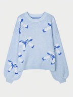 Bow Sweater Women Round Neck Long Sleeve Soft Knit Casual Oversized Pullover 57_666d0821-1f03-4eda-b874-739ac1a4bf82 STYLEINGER