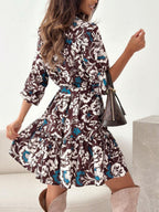 Floral Shirt Dress Ruffle Hem Long Sleeve Single Breasted Belted Casual Short 57_67052fee-4a7c-479d-adca-6104b6146c06 STYLEINGER