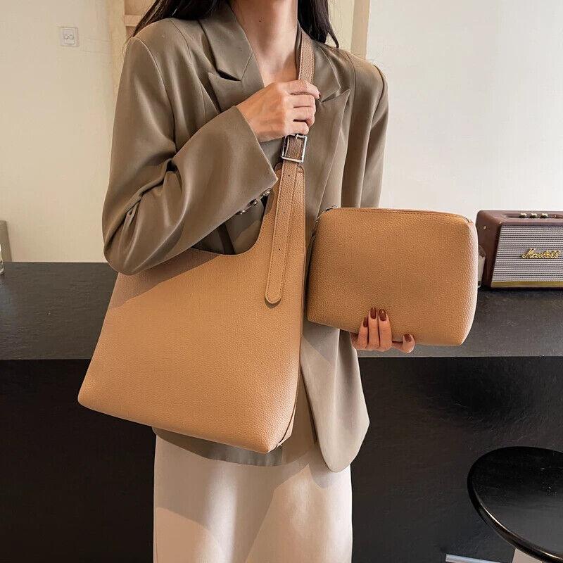 Leather Women Bucket Bags Large 2 in 1 Removable Purse Snap Handbags Purses 57_691661b5-0a8f-48b8-a0b5-46c4130699ab STYLEINGER