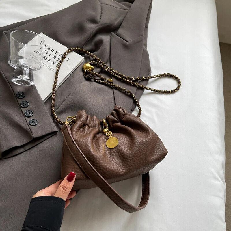 Mini Bucket Drawstring Bags Chain Strap Tassel Women's Soft Leather Crossbody 57_6997dc28-b639-4e95-a809-f5cda5de6f9b STYLEINGER