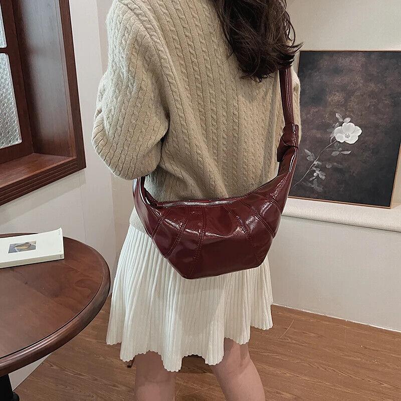 Large Hobo Bags Glazed Soft Leather Crescent Zipper Small Zip Women's Purses 57_6e736f38-0e5f-484a-b5a1-5071a6a10fff STYLEINGER