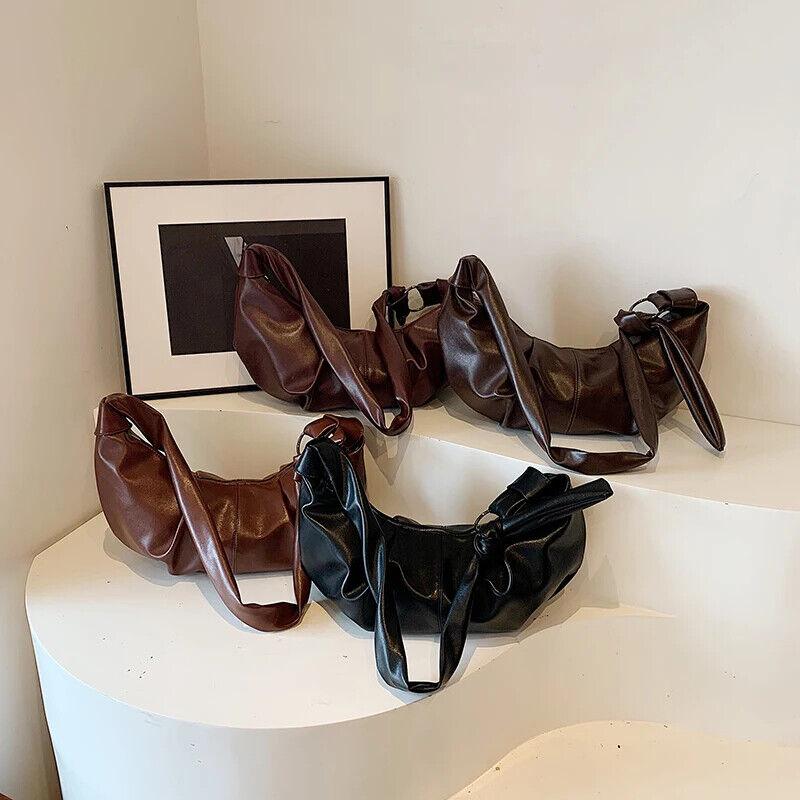 Large Hobo Bags Soft Leather Pleated Crescent Zipper Women's Crossbody Handbags 57_7180d526-cccc-4b95-8403-9530c9d96e8e STYLEINGER