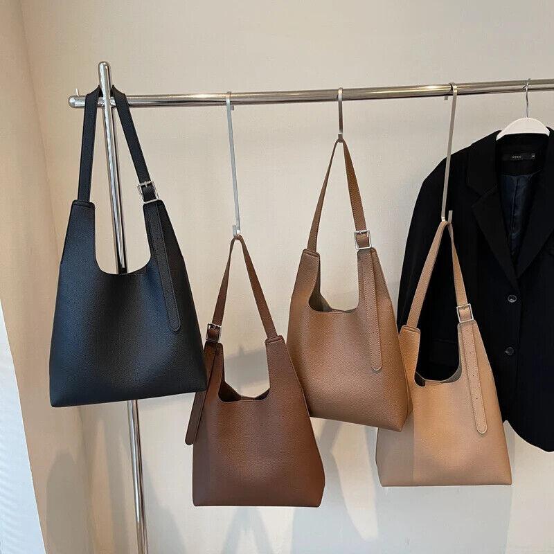 Leather Women Bucket Bags Large 2 in 1 Removable Purse Snap Handbags Purses 57_74ee2f64-6a8b-40b5-9873-e7b2ad683d5c STYLEINGER