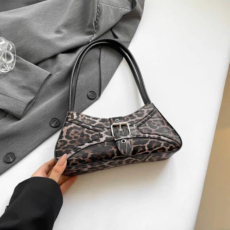 Leopard Underarm Bags Medium Women Zipper Belt Buckle Style Zipper Handbags Dark Brown 57_7748acce-375f-4a29-b2e1-8b6a992f265d STYLEINGER