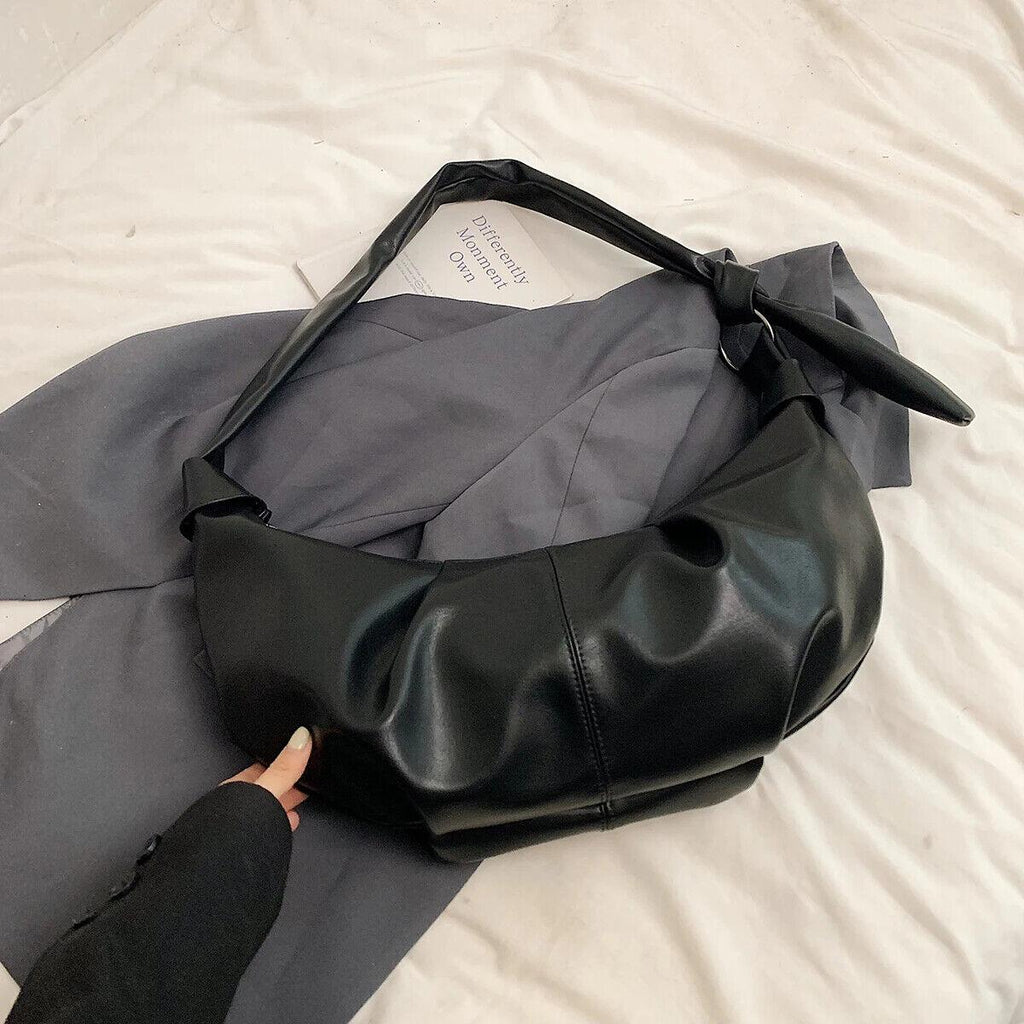 Large Hobo Bags Soft Leather Pleated Crescent Zipper Women's Crossbody Handbags 57_77820d31-118e-4bcd-9dba-56ff46ed3814 STYLEINGER