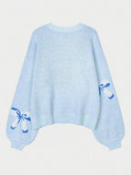 Bow Sweater Women Round Neck Long Sleeve Soft Knit Casual Oversized Pullover 57_7ab8181b-e262-4470-9383-055a99e564d1 STYLEINGER