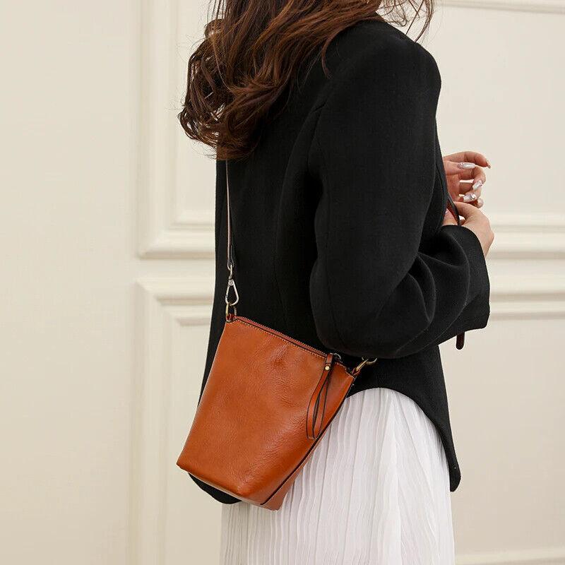 Genuine Leather Women‘s Handbags Mini Bucket Bags Zipper Solid Crossbody Purses 57_7b7b9ff1-d32a-4af2-9fa5-15a962a84b39 STYLEINGER