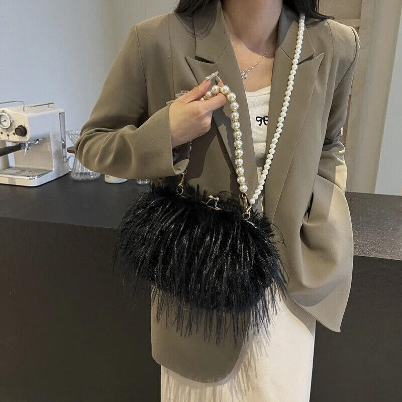 Faux Fur Crossbody Women's Small Kiss Lock Clutch Pearl Strap Tassel Purses 57_7c15e6ac-4e6b-4dd8-9eac-aca063e7aefc STYLEINGER