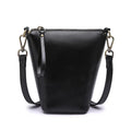 Genuine Leather Women‘s Handbags Mini Bucket Bags Zipper Solid Crossbody Purses Black 57_7dd99739-7107-4e16-bc92-5ca012eeafd1 STYLEINGER