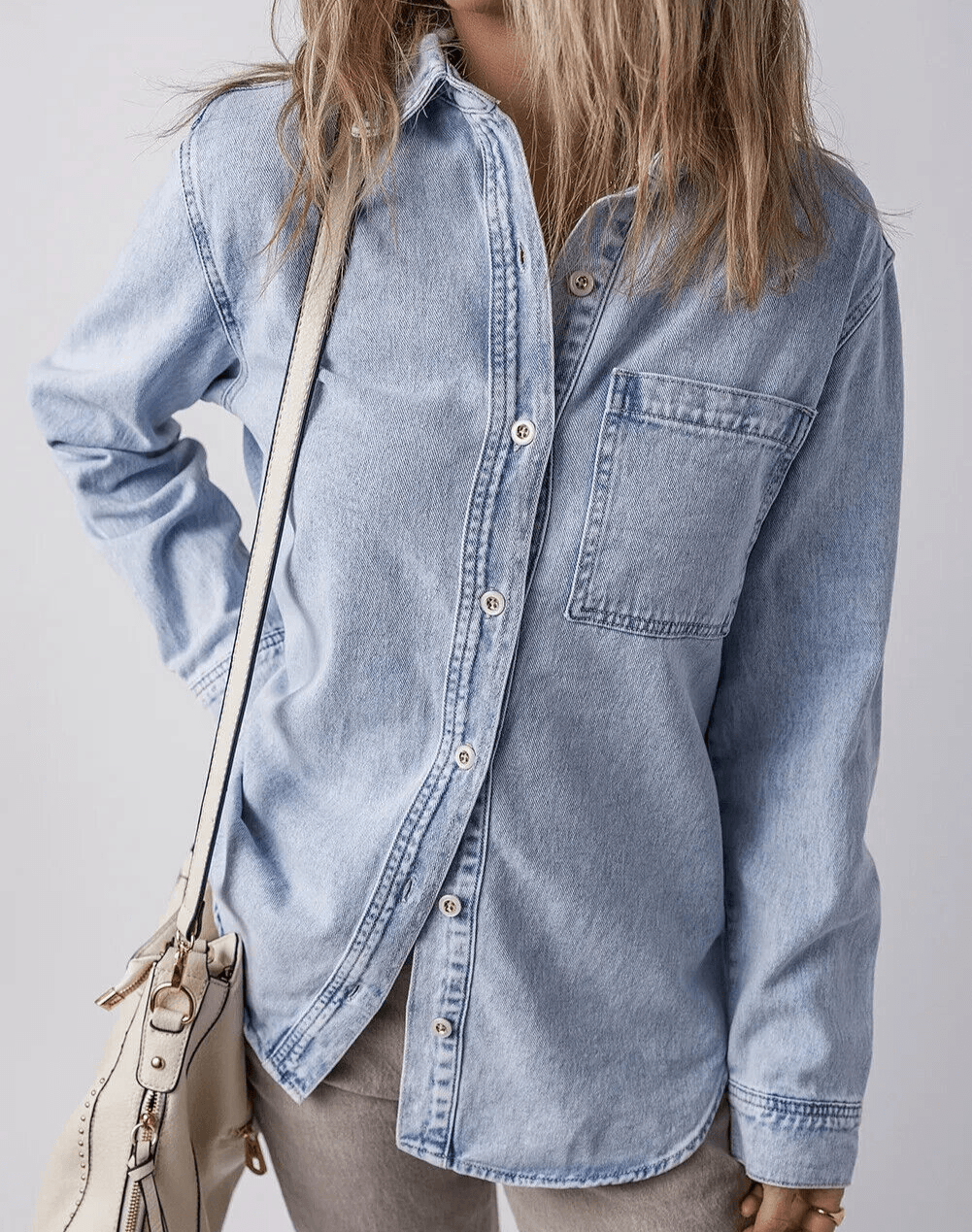 Denim Top Women Pocketed Collared Neck Cotton Long Sleeve Casual Shirt 57_7e6ead58-e1a7-42e3-bf95-0a91f8b88d29 STYLEINGER
