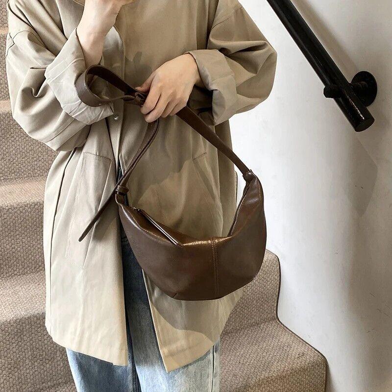 Large Leather Crescent Bags Women Zipper Adjustable Strap Purses 57_8021a737-3541-4969-ad77-7908d024d804 STYLEINGER