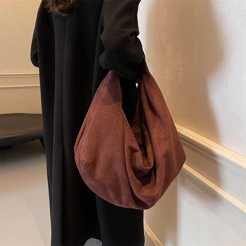 Nubuck Leather Hobo Bags Women's Zipper Folding Short Handle Handbags Purses 57_82355de1-330a-4457-a9d5-828a0a7fe57c STYLEINGER