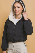 Love Tree Jacket Zip Up Cropped Black Hooded Women Sherpa Fur Lined Reversible 57_83d52994-080b-4d1b-ae64-79c3e77f8ca4 Trendsi