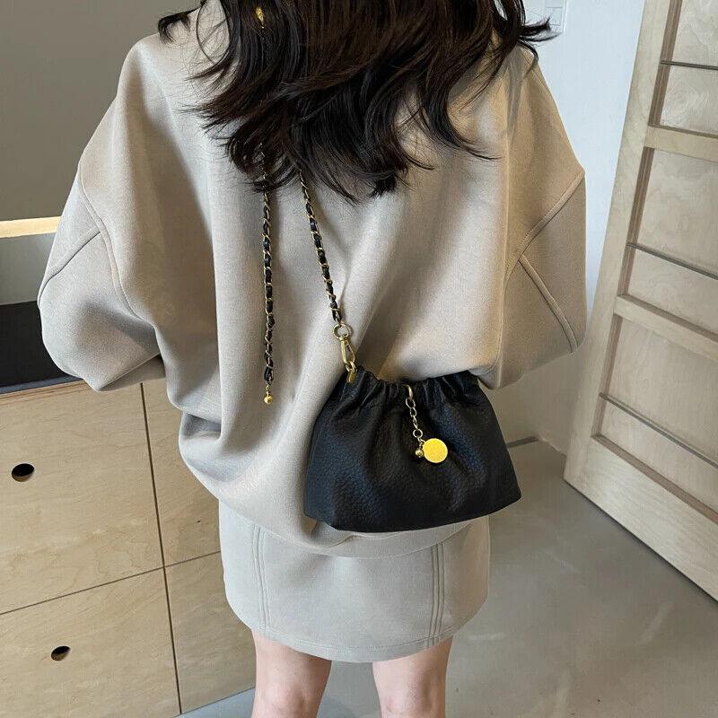 Mini Bucket Drawstring Bags Chain Strap Tassel Women's Soft Leather Crossbody 57_86a1ae99-881f-4455-865c-0f3e64167c1e STYLEINGER