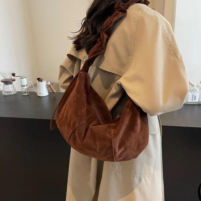 Hobo Bags Nubuck Velvet Leather Women's Large Ruffle Shoulder Strap Zip Handbags 57_8dfcb683-1fd9-4536-bf5f-980d3daadff6 STYLEINGER