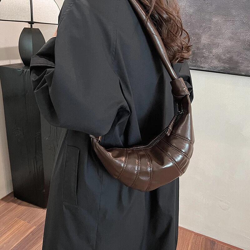 Large Hobo Bags Glazed Soft Leather Crescent Zipper Small Zip Women's Purses 57_987e6f45-52ba-4cfa-9a82-593606c37cad STYLEINGER