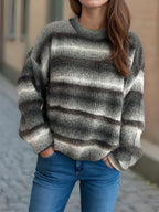 Women Gradient Striped Sweater Round Neck Long Sleeve Soft Pullover One Size 57_a1bf2467-0f3d-404c-9eb1-d23893aadb0f STYLEINGER
