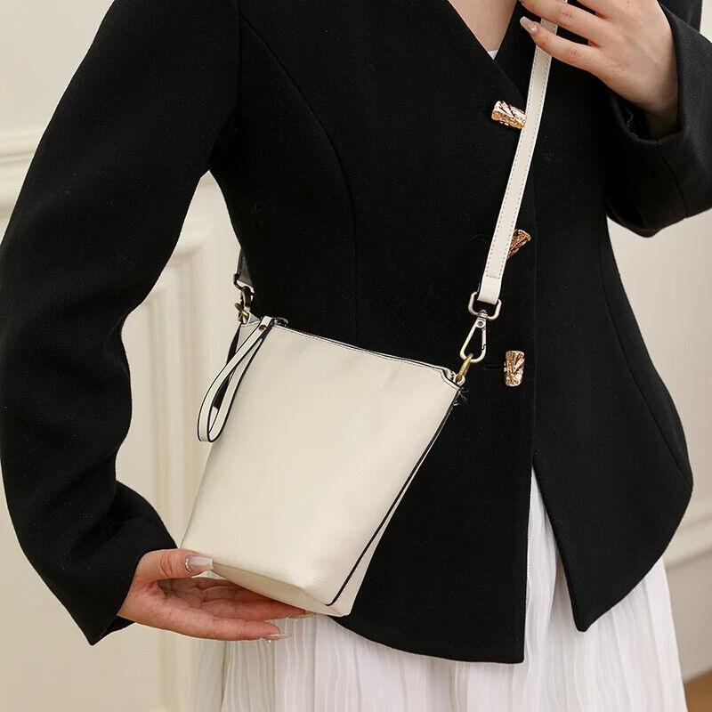 Genuine Leather Women‘s Handbags Mini Bucket Bags Zipper Solid Crossbody Purses 57_a1fa91eb-263b-4086-9e3c-6afb395b0e07 STYLEINGER