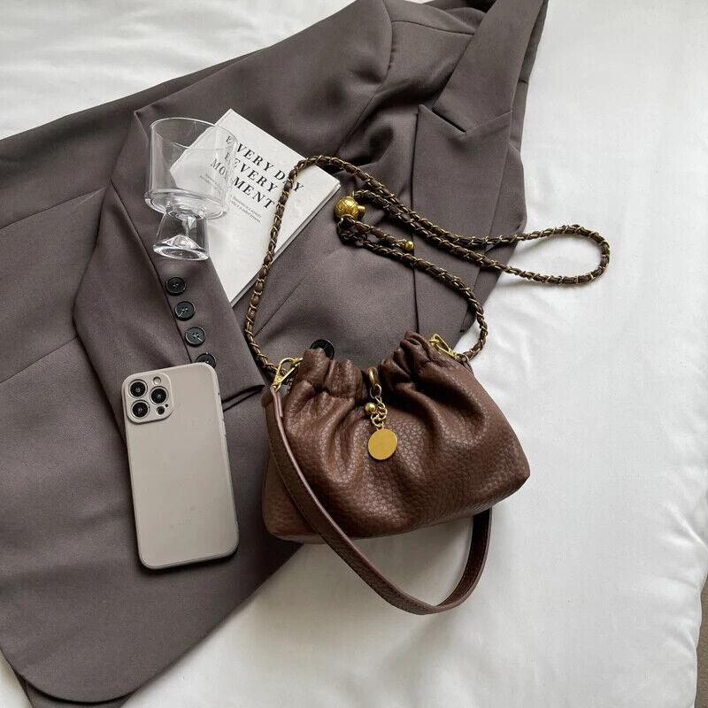 Mini Bucket Drawstring Bags Chain Strap Tassel Women's Soft Leather Crossbody 57_a41ff855-2ab4-4487-92fb-cec8ff752278 STYLEINGER