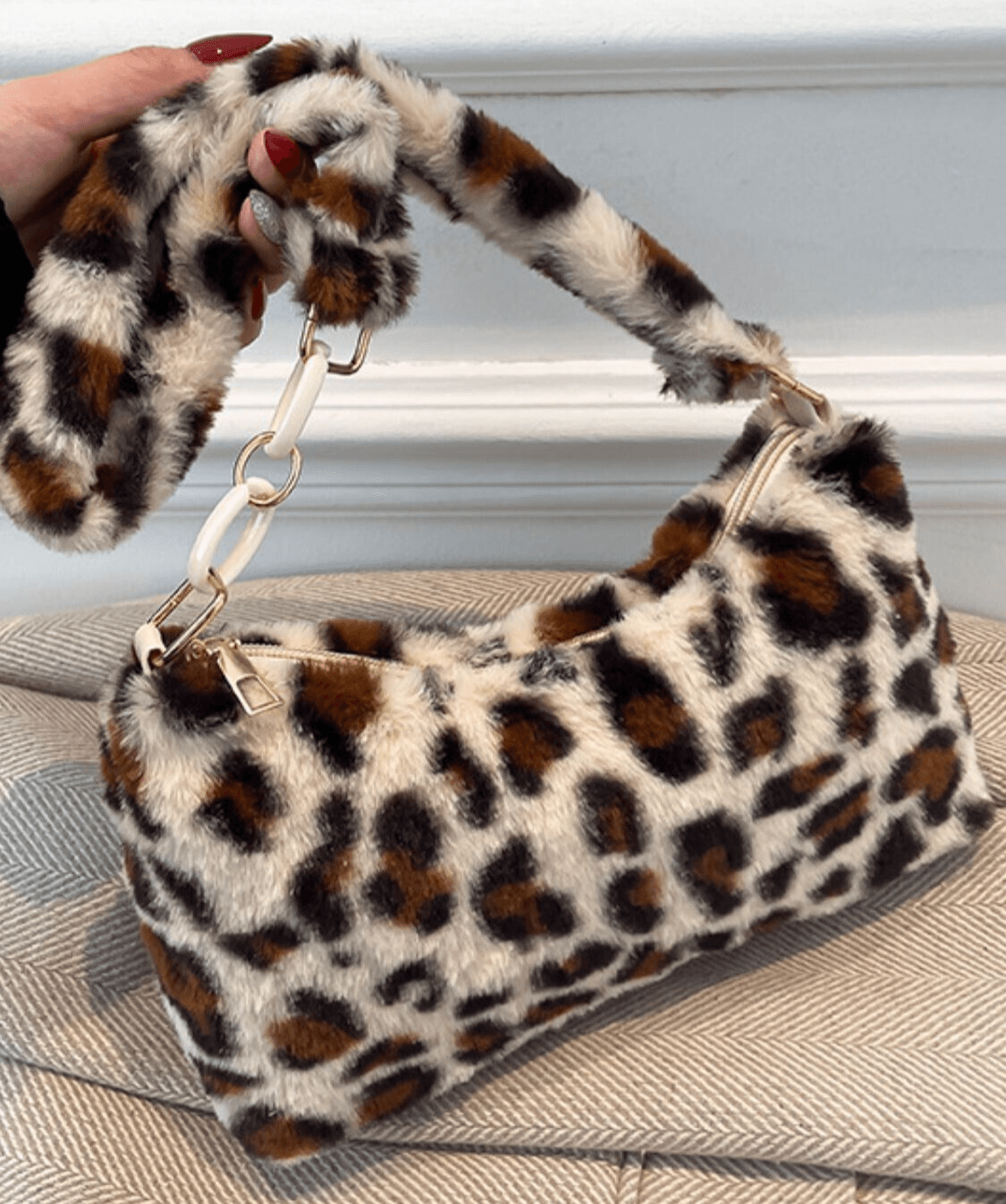 Leopard Faux Fur Fluff Shoulder Bag Half Chain Strap Zipper Women's Small Purses 57_ad83a520-2dfb-4cbf-b18f-074e76717149 STYLEINGER