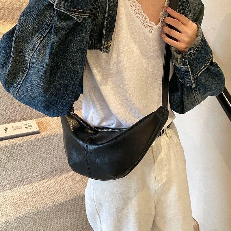 Large Leather Crescent Bags Women Zipper Adjustable Strap Purses 57_adf9481b-9005-4280-a0fc-8beafeea2661 STYLEINGER