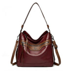 Women's Large Handbag Soft Leather Zipper Pockets Bucket Bags Purses 57_b05a093b-c389-4da2-8ac9-6f46a5d3a01d STYLEINGER