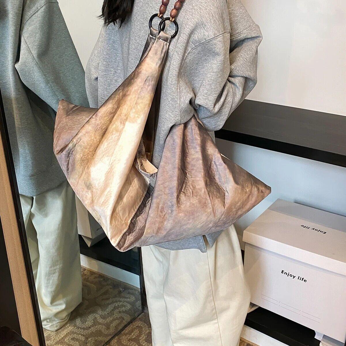 Extra Large Hobo Bags Women's Soft Waterproof Fabric Beaded Short Handles Purses 57_b08648d0-c156-4368-8423-c06d411dd0e4 STYLEINGER