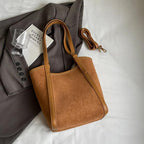 Large Bucket Bags Suede Leather Handbags 2 in 1 Mini Zip Snap Women's Purses 57_b1b61235-e314-46cb-add1-aadadfa2a4e1 STYLEINGER