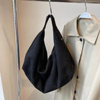 Nubuck Leather Hobo Bags Women's Zipper Folding Short Handle Handbags Purses Black 57_b1d0e709-a3d6-4330-95f4-0fdbe184f147 STYLEINGER