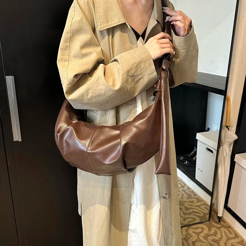 Large Hobo Bags Soft Leather Pleated Crescent Zipper Women's Crossbody Handbags 57_b29101cc-6320-44e5-9bca-5369d25f8ac4 STYLEINGER