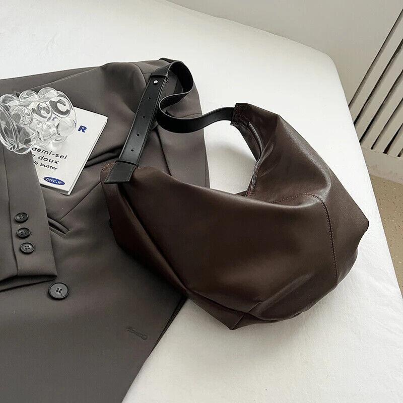 Shoulder Hobo Bags Leather Women's Large Zipper Soft Adjustable Strap Handbags 57_b2bb020b-ff3d-4bd3-a5f6-f31df7bde7d2 STYLEINGER