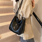 Shoulder Bucket Bags Leather Women's Large 2 in 1 Snap Plaid Stitch Handbags 57_b7142454-3944-41d9-8364-97691e13f031 STYLEINGER
