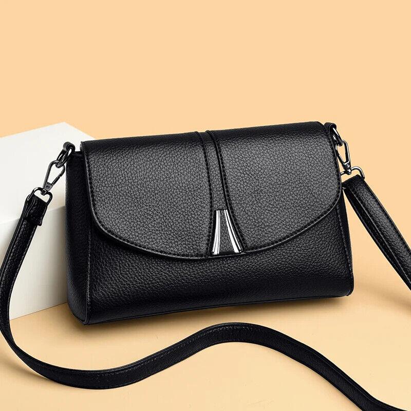 Genuine Leather Crossbody Bags Women Small Soft Flap Shoulder Bag Purses