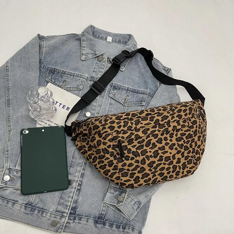 Chest Crossbody Leopard Bags Extra Large Soft Fabric Women's Zipper Crescent Bag 57_bebbde13-2cee-4f39-98a8-b579aa07b788 STYLEINGER