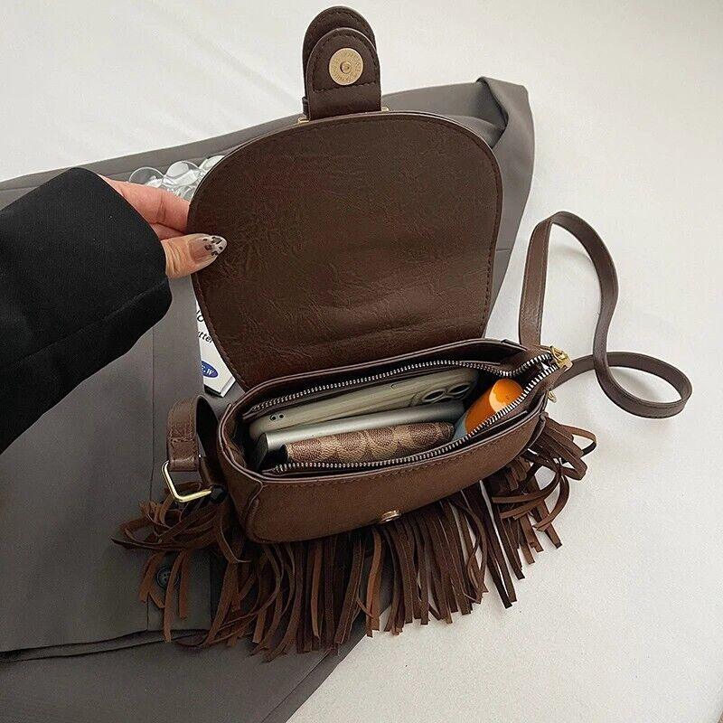 Mini Tassel Saddle Bags Nubuck Leather Flap Belt Buckle Style Women's Crossbody 57_bf19a9db-2711-426c-9301-437b59aefa42 STYLEINGER