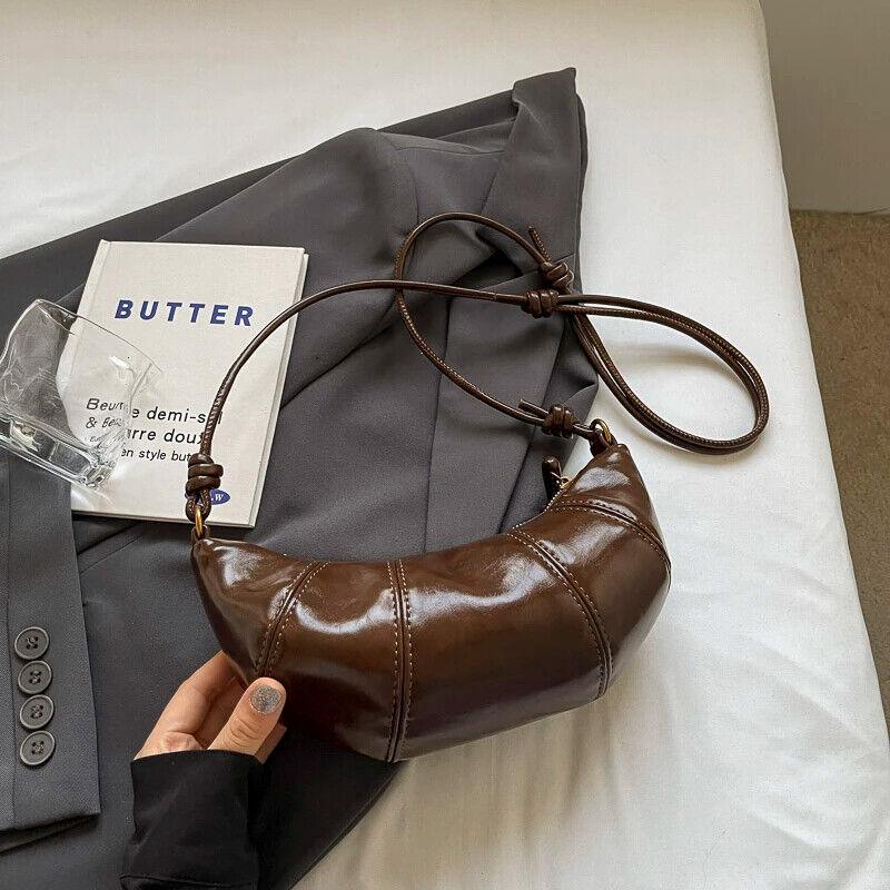 Small Hobo Bags Glazed Soft Leather Crescent Zipper Small Zip Women's Purses 57_c4669d09-136e-487f-a45c-c62be64c3970 STYLEINGER